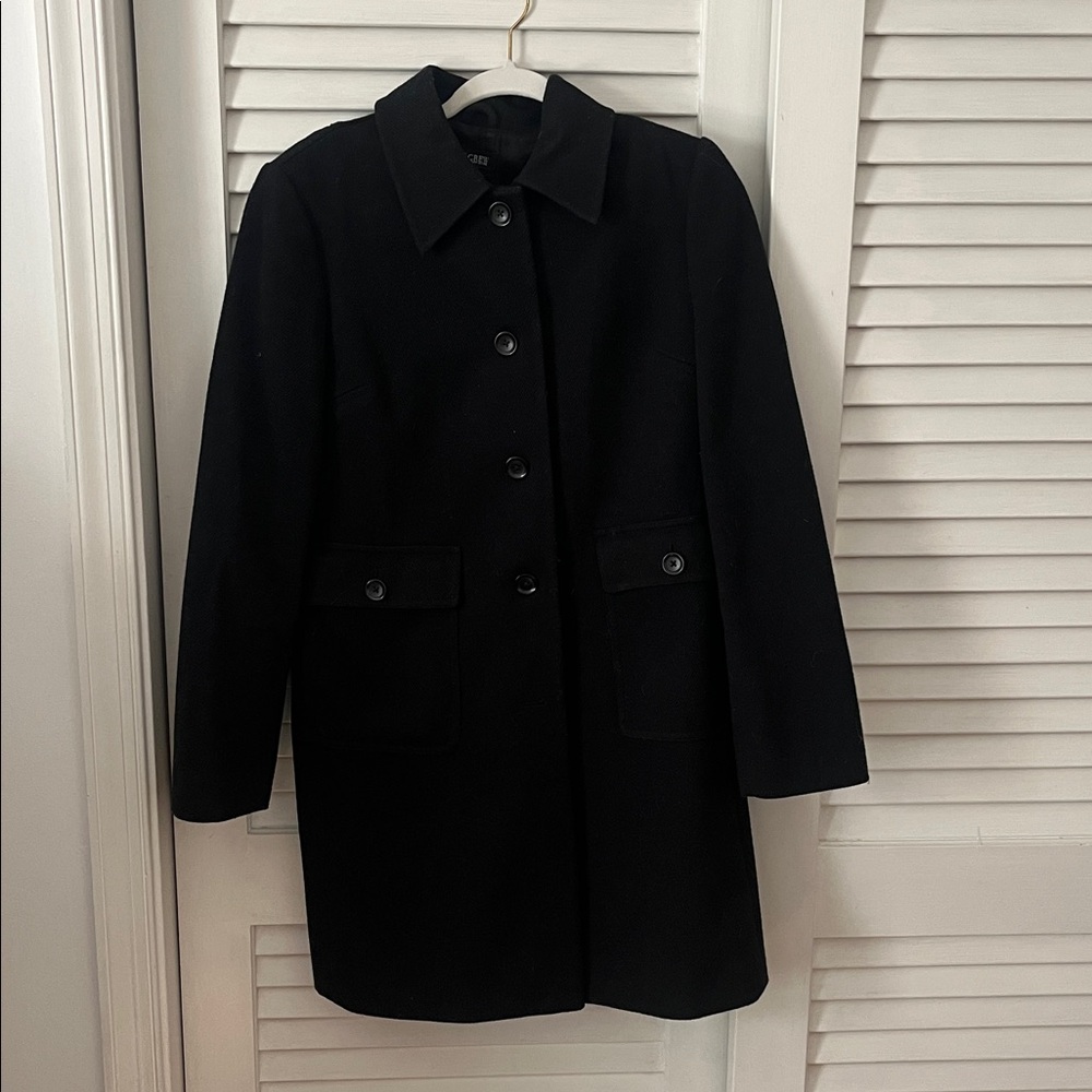 J. Crew Black Outerwear Wool Jacket